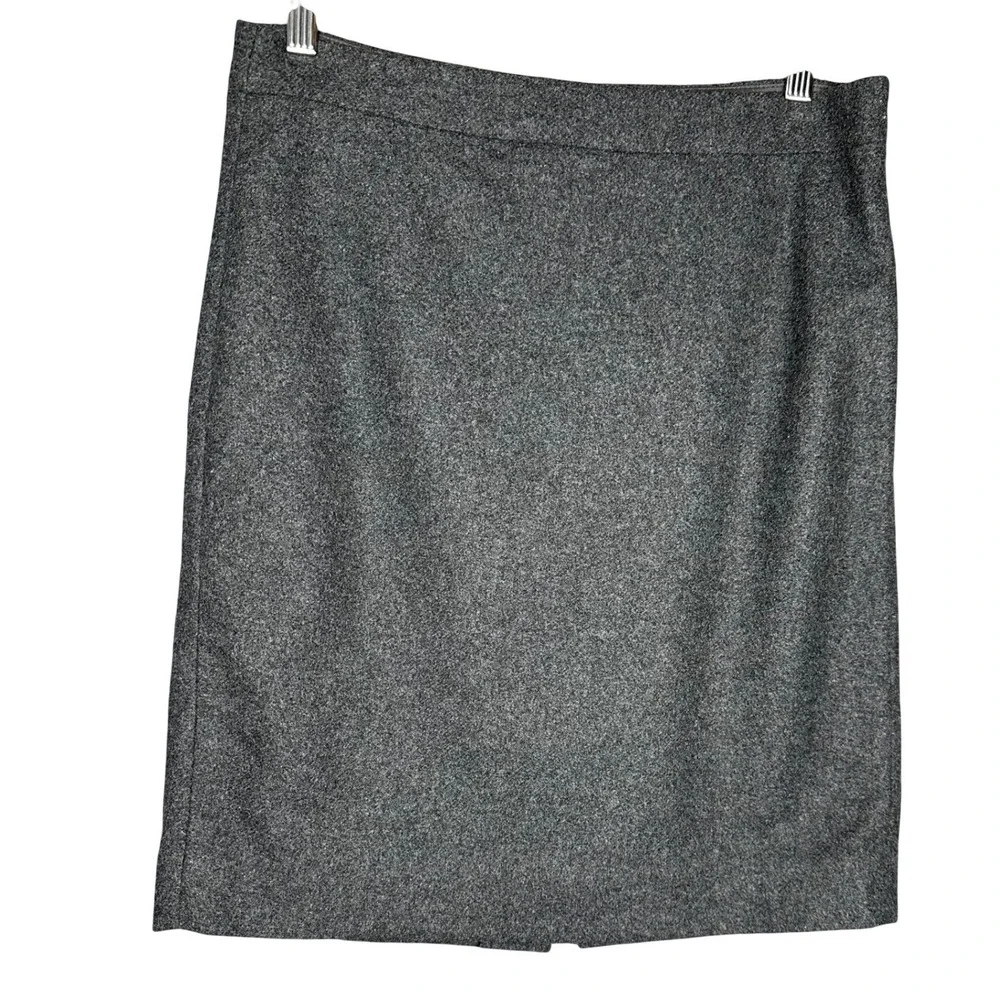 J.Crew Womens Pencil Skirt Size 6 Gray Wool Blend Professional Office Workwear
